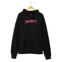 Damen Hoodie mit Kapuze und Druckschrift auf der Brust Kängurutasche Verstellbare Kordeln Gerippte Bündchen und Saum Lockere Passform 3