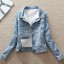 Damen-Jeansjacke mit Fell P2374 2