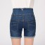 Damen-Jeansshorts mit hoher Taille 1