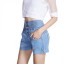 Damen-Jeansshorts mit hoher Taille 2