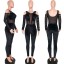 Damen-Jumpsuit aus durchsichtigem Wildleder 2