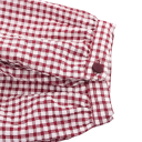 Damen Karo Hemd mit langen Ärmeln und Rüschenausschnitt Elegantes leichtes Hemd aus Polyester für den täglichen Gebrauch 5