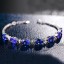 Damen-Kettenarmband mit blauen Steinen P168 3