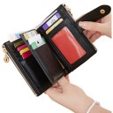 Damen Klappgeldbörse 13 x 9 x 3 cm Stauraum für Karten und Bargeld Kunstleder Leopardenmuster Stilvolles Accessoire 9