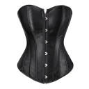 Damen Korsett ohne Träger Einfarbig Rundhalsausschnitt Mit Vorderverschluss Polyester Spandex Elegantes Figurbetontes Top 6