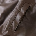 Damen Kunstlederjacke mit Gürtel und Reißverschluss mit Kragen langen Ärmeln im lässigen Oversize-Schnitt für den Herbst in der Stadt 12
