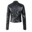 Damen Kunstlederjacke schwarz A1830 2