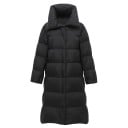 Damen lange Winterdaunenjacke mit hohem Kragen Gestepptes Jacket mit Entenfedern Verdeckter Verschluss Polyesterfutter 1