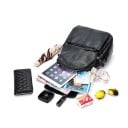 Damen Leder Rucksack mit Diebstahlschutz, geräumig 25 × 11 × 36 cm, echtes Rindsleder, für Laptop, zur Schule und auf Reisen 20