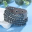 Damen-Lederarmband mit Steinen 5