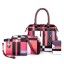 Damen-Lederhandtasche im 4er-Set J113 2