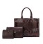 Damen-Lederhandtaschen-Set 3-tlg. M1660 8