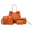 Damen-Lederhandtaschen-Set 4-tlg. M1626 5