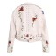 Damen-Lederjacke mit Blumen 4