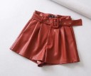 Damen-Ledershorts A687 9