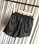 Damen-Ledershorts – Schwarz 6