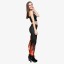 Damen-Leggings mit Flammen – Schwarz 6