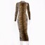 Damen-Midikleid mit Animal-Print 7