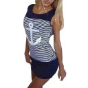 Damen-Minikleid mit Anker 2