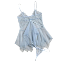 Damen Nachthemd Set mit Spitzen-Details und lockerer Passform Nachthemd Slip Polyester Einheitsgröße zum Schlafen 5
