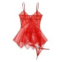 Damen Nachthemd Set mit Spitzen-Details und lockerer Passform Nachthemd Slip Polyester Einheitsgröße zum Schlafen 8