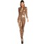 Damen-Overall aus Leder mit Leopardenmuster 1