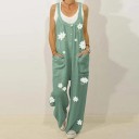 Damen-Overall mit Gänseblümchen-Print 2