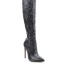 Damen-Overknee-Stiefel mit Schlangenmuster J2373 8