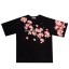 Damen-Oversize-T-Shirt mit Blumen A1201 1