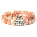 Damen-Perlenarmband mit einer Eule, 2 Stück 4