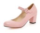 Damen-Pumps aus Leder mit Schnalle J2377 1