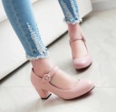 Damen-Pumps aus Leder mit Schnalle J2377 6