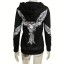 Damen-Punk-Sweatshirt schwarz 3