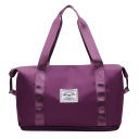 Damen Reisetasche aus strapazierfähigem Nylon mit Schultergurt, Handgriffen und Befestigung für den Koffergriff 10