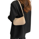 Damen Retro Handtasche 19 x 5 x 42 cm Stilvolle Tasche aus Filz mit länglichem Format für den täglichen Gebrauch 2