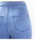 Damen-Röhrenjeans blau 3