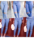 Damen-Röhrenjeans blau 4