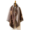 Damen Schal >175 cm Zartes Blumenmuster Elegantes leichtes Accessoire aus Polyester Stilvoller Schal mit einfachem Blumenmotiv für den Alltag 3