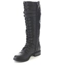 Damen-Schnürstiefel mit Schnallen 7