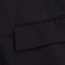 Damen schwarzes elegantes Sakko mit V-Ausschnitt und Bindeband Einfarbiges stilvolles Sakko aus Polyester für Büro und Freizeit 9