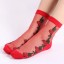 Damen-Seidensocken mit Rosen 6