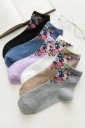 Damen Socken mit Blumen 13