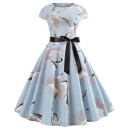 Damen-Sommerkleid mit Aufdruck A741 3