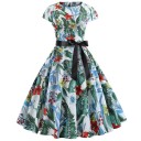 Damen-Sommerkleid mit Aufdruck A741 1