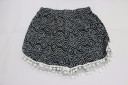 Damen-Sommershorts mit interessantem Muster - Schwarz 1