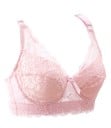 Damen Spitzen-BH mit Blumenmuster Breite Spitzenkante Verstellbare Träger Häkchenverschluss Dekorative Schleife Baumwolle 7
