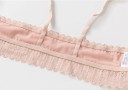 Damen Spitzen-BH mit Push-Up-Cups Verschluss vorne Dünne Träger Breiter Spitzenbund unter der Brust Stoff mit Spandex 13