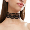 Damen Spitzen Choker Halskette mit Bänder aus Zinklegierung elegantes Accessoire für den Alltag 2