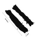 Damen Spitzenhandschuhe ohne Finger dünn transparent atmungsaktiv Nylon lang mit Schleifen gesellschaftliches Accessoire für den Abend 2