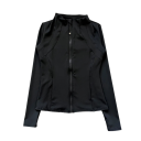 Damen Sportjacke mit Stehkragen Slim-Fit Schnelltrocknendes, atmungsaktives Material Daumenloch Interne Handytasche 5